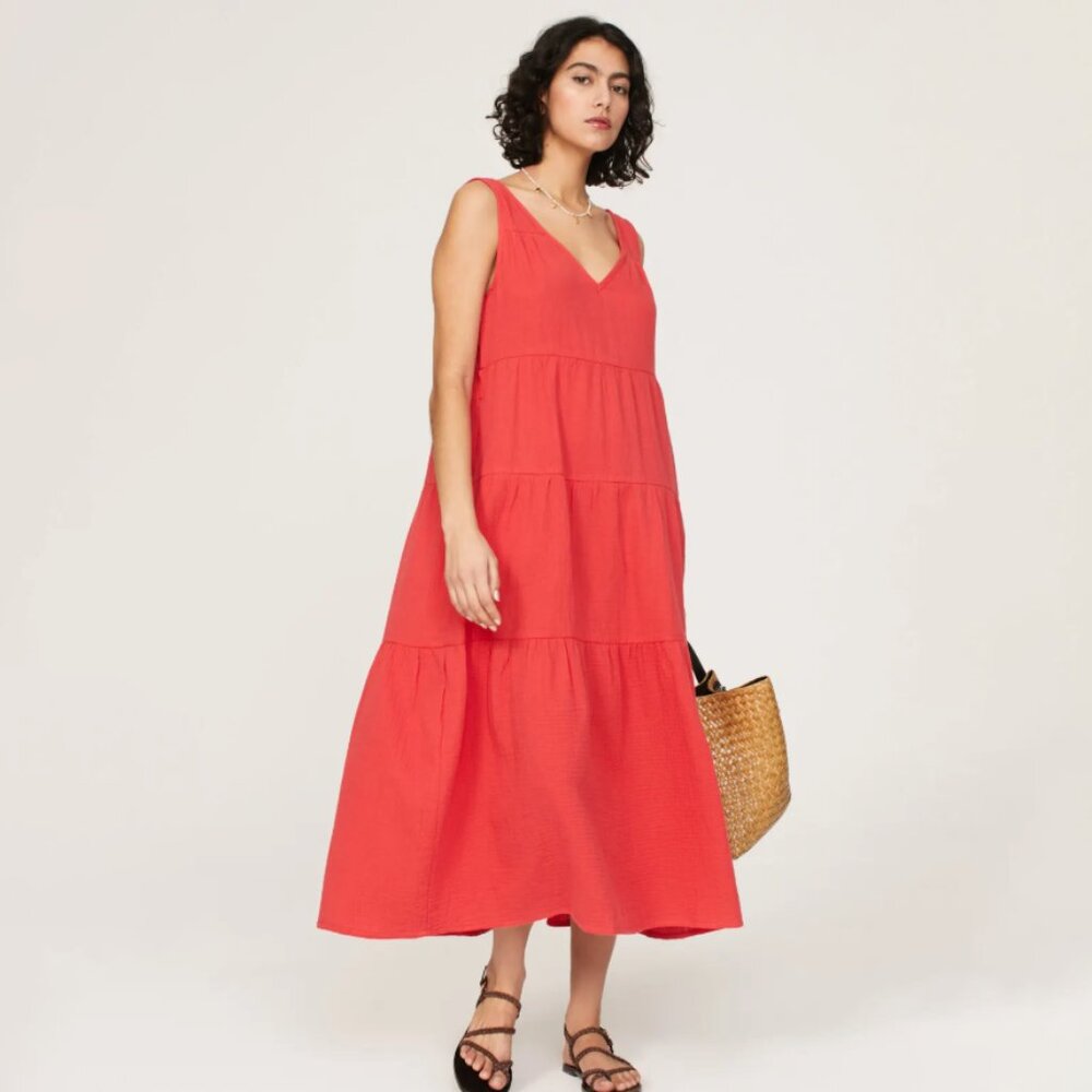 Marine Layer Corinne Midi Dress‎ XS